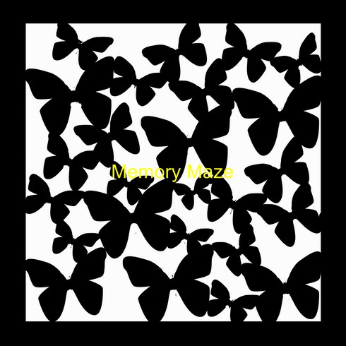 Butterfly2 stencil 200 x 200 (8x8) Min buy 3